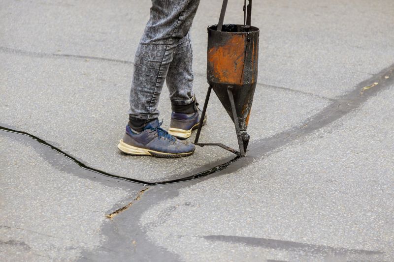 Parking Lot Crack Sealing